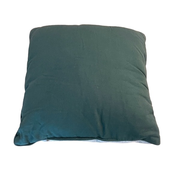 VTG Riverdale Window Scene Christmas Tree & Snowman Tapestry Needlepoint Pillow - Picture 5 of 5